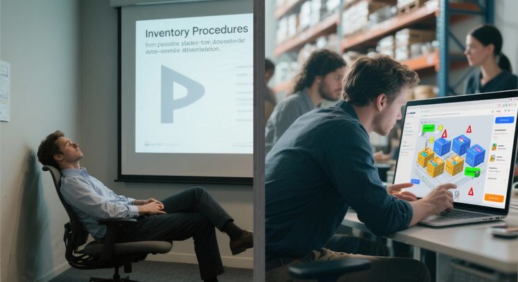 interactive training games vs slides